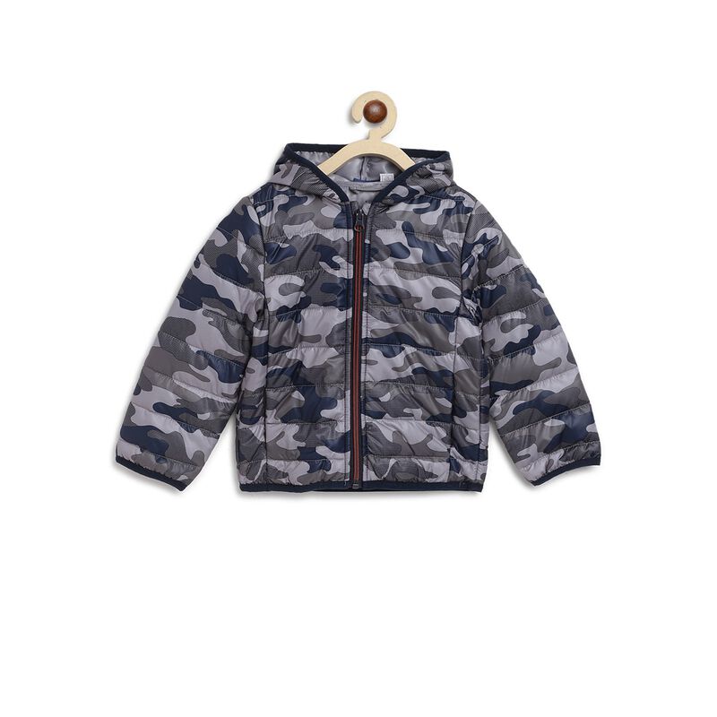 Jacket with Camouflage Print image number 0